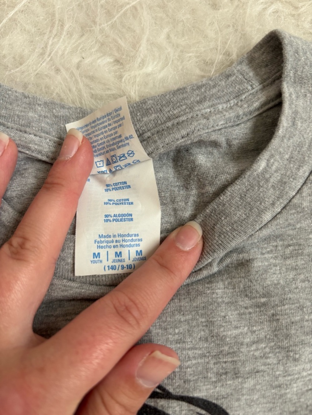 All American Girl Festive Youth Gray Graphic Tee - Picture 3 of 4